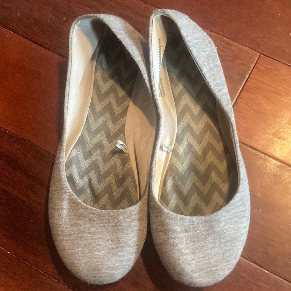 Gray Ballet Flats